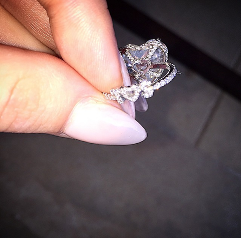 Ring, Jewellery, Engagement ring, Finger, Diamond, Fashion accessory, Hand, Wedding ring, Nail, Gemstone, 