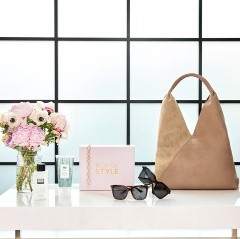 Pink, Handbag, Bag, Fashion accessory, Room, Peach, Interior design, Furniture, Paper bag, Shelf, 