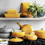 Yellow, Dishware, Ceramic, Dinnerware set, Tableware, Porcelain, Serveware, Plate, Cookware and bakeware, Bowl, 