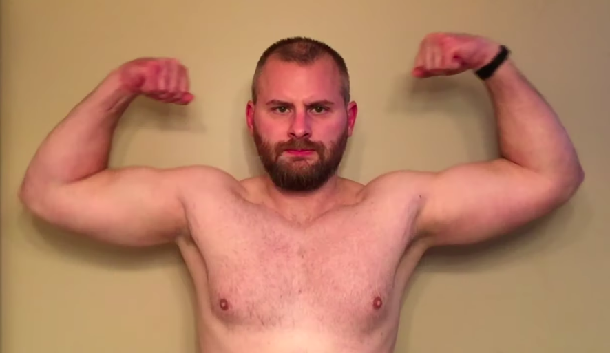 Man Trained Arms for Muscle Growth Every Day for a Month Video