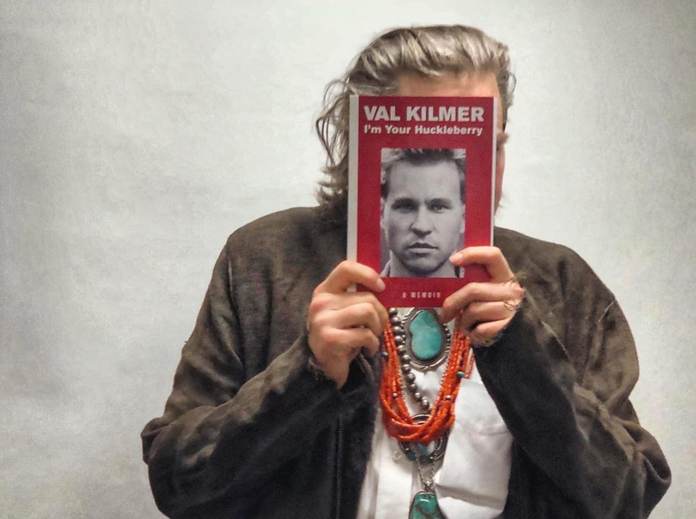 val kilmer with his book