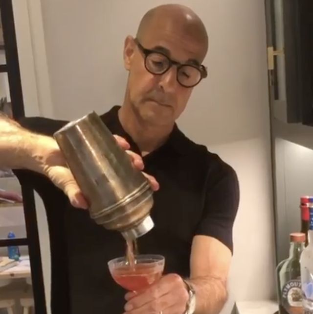 stanley tucci makes a negroni