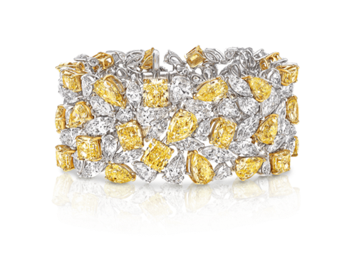 graff yellow and white diamond bracelet