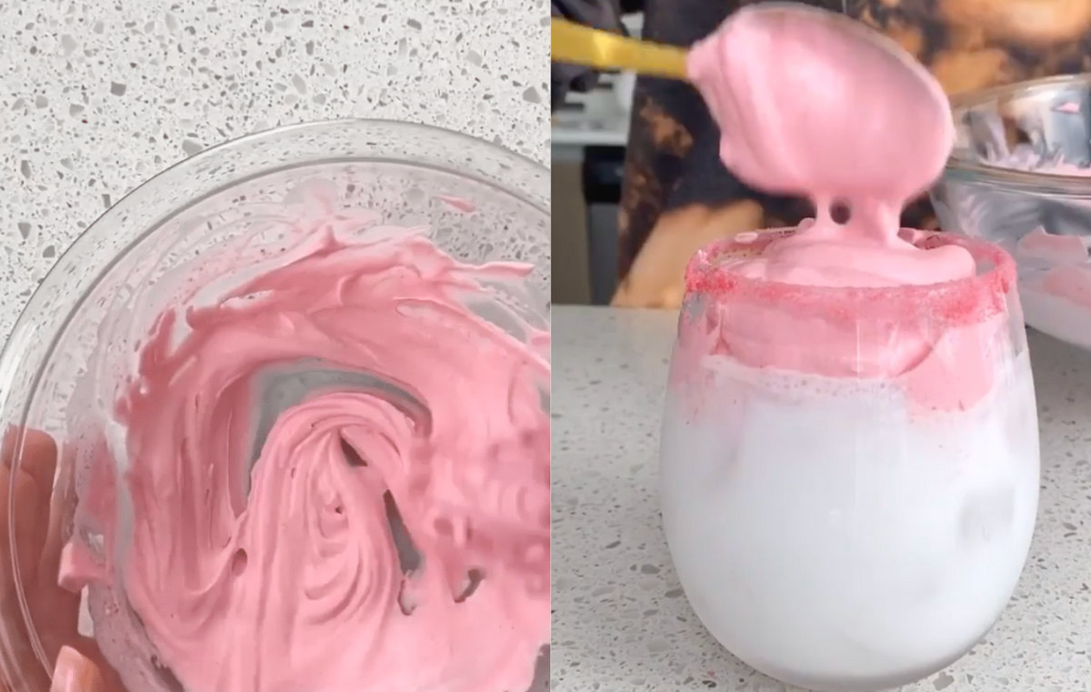 People Are Now Making Whipped Strawberry Milk