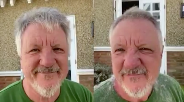 lorraine kelly cuts husband's hair