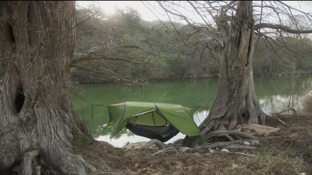 Hammock clearance screen tent