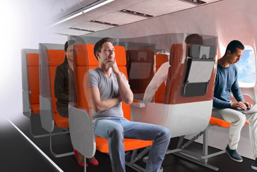 airplane seating model post pandemic