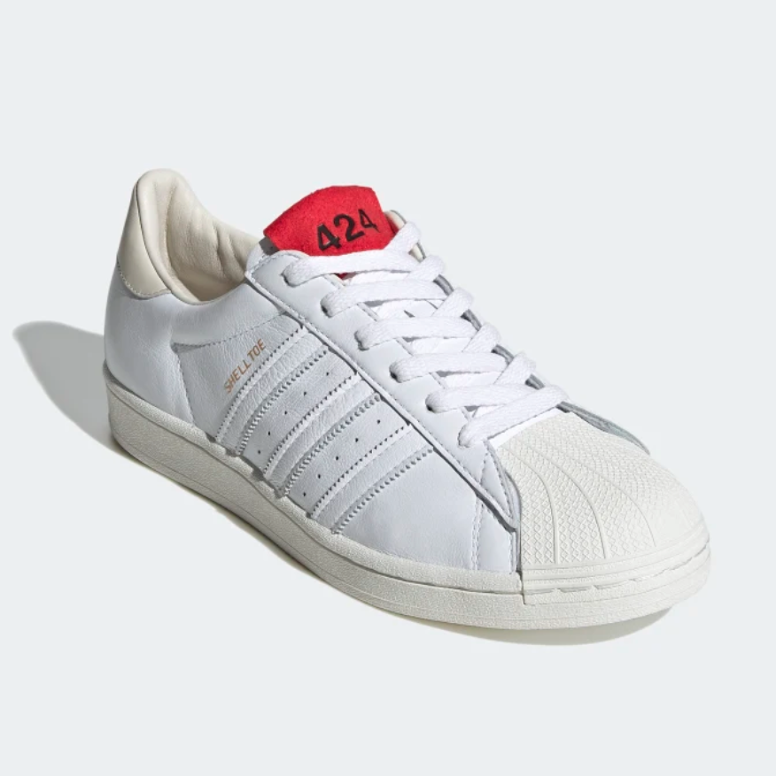 the adidas x 424 shell toe sneaker﻿