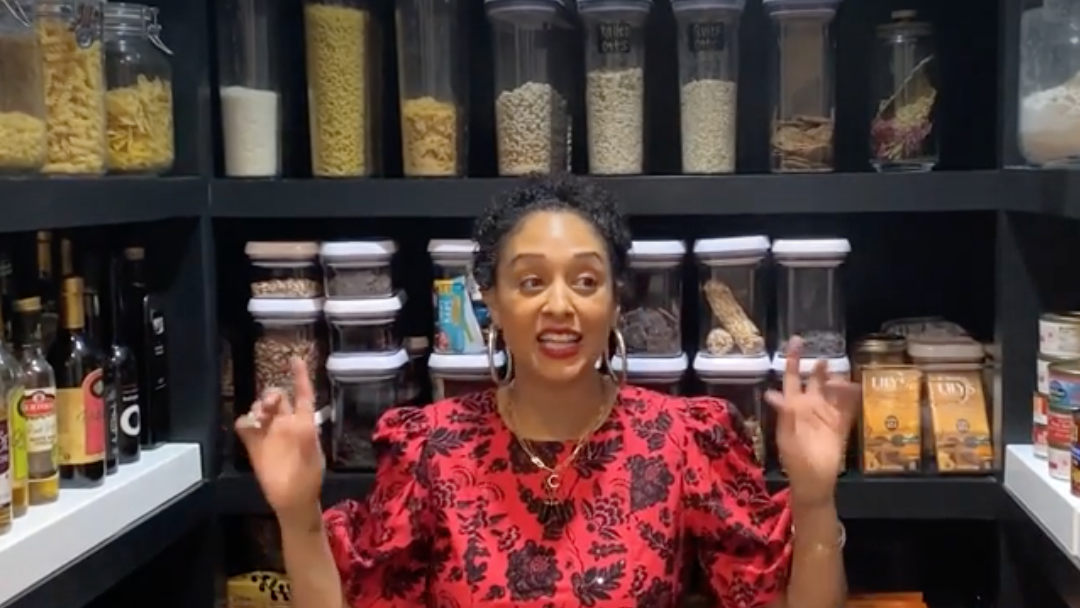 preview for Tia Mowry Shows Us Her Beautifully Organized Pantry | Closets, Cupboards & Pantries, Oh My!