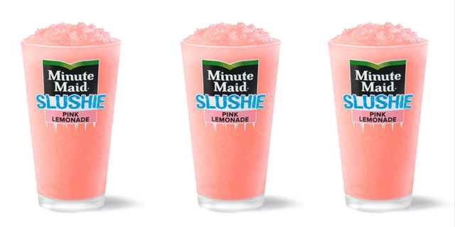 mcdonalds minute maid pink lemonade slushie