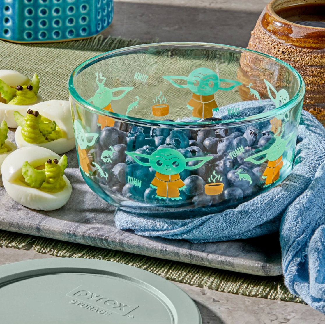 Pyrex Adds A Baby Yoda Container To Its Star Wars Collection