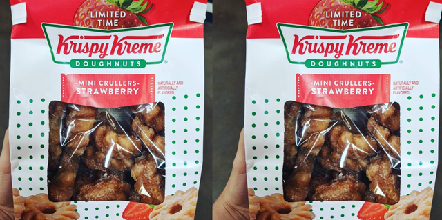 krispy kreme mini crullers strawberry