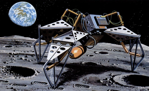 illustration of a lunar robot