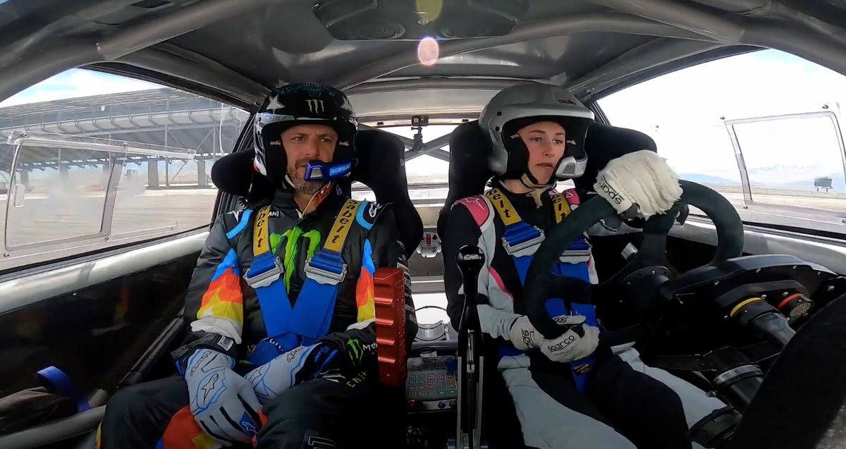 Ken Block Teaches 13YearOld Daughter How to Drift on Video
