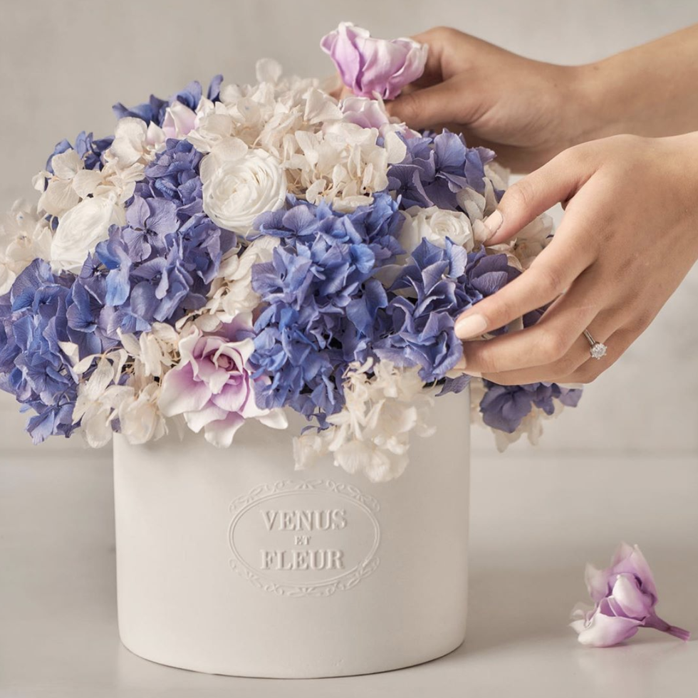 lavender floral arrangement