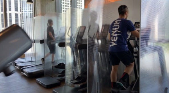 Treadmill, Exercise machine, Physical fitness, Leg, Room, Exercise equipment, Sports training, Exercise, Gym, Training, 