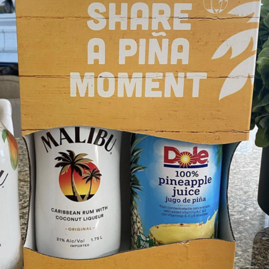 This Malibu Rum And Dole Make Gift Packs