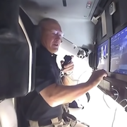 astronaut doug hurley provides a tour of spacex's crew dragon capsule