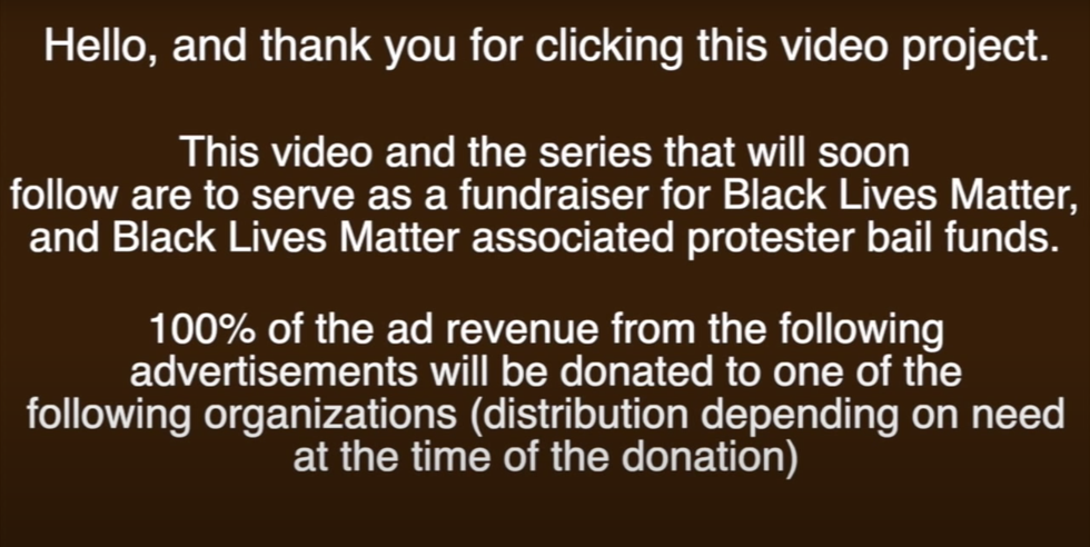zoe amira youtube video black lives matter donations