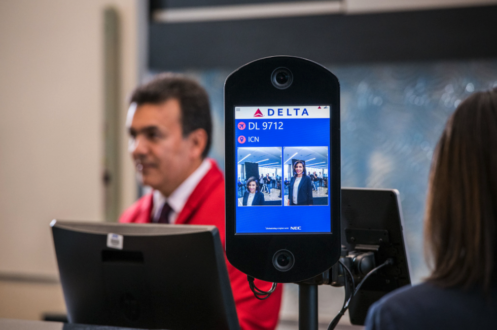 a new biometric system at the hartsfield jackson international airport in atlanta, georgia, photographed in 2018