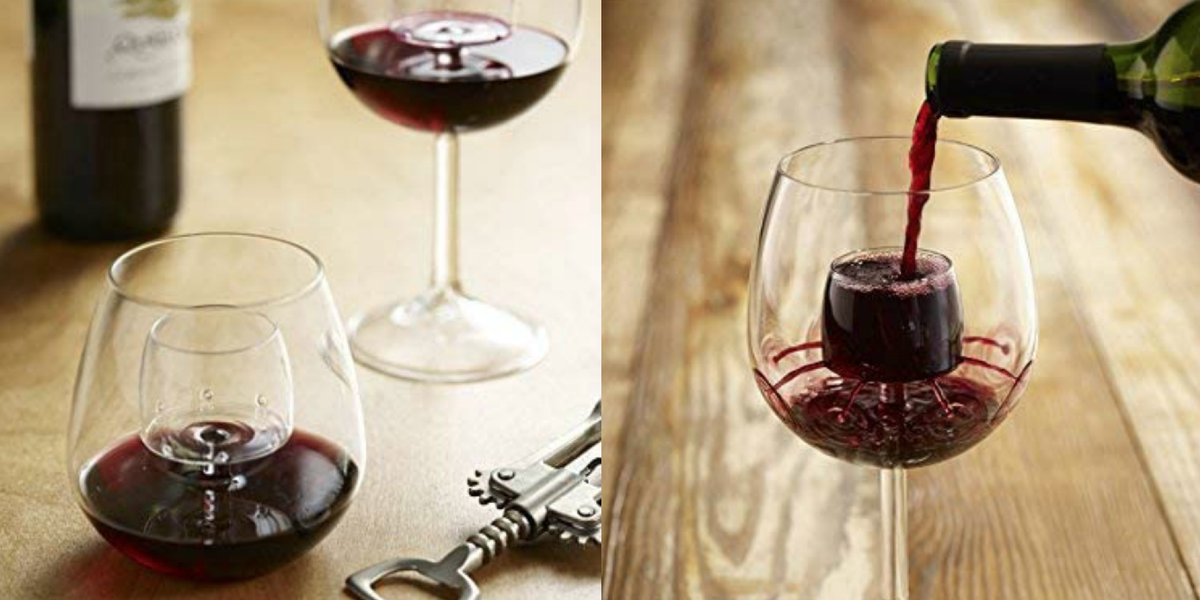Never Deal With A Red Wine Stain Again With These Unspillable Glasses