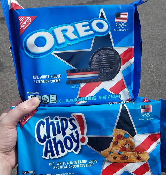 chips ahoy oreo red white and blue