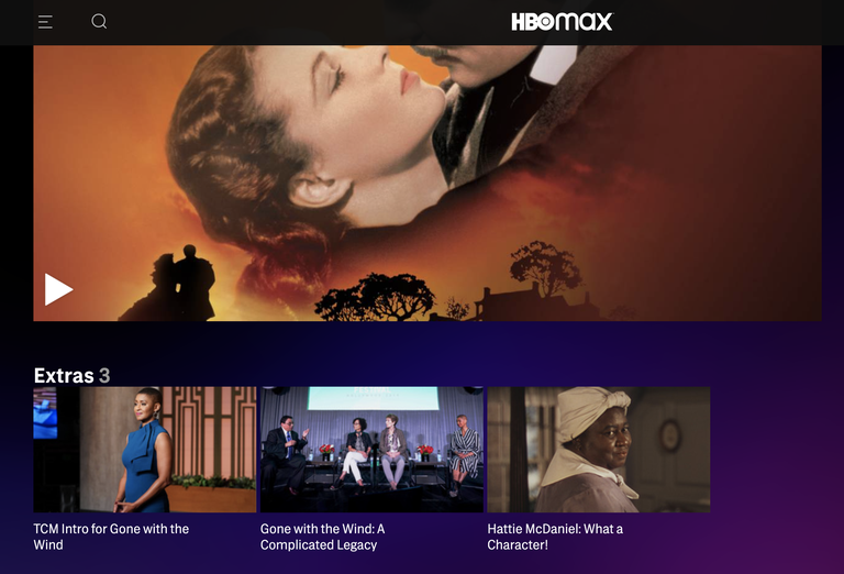 Hbo max gone with the online wind