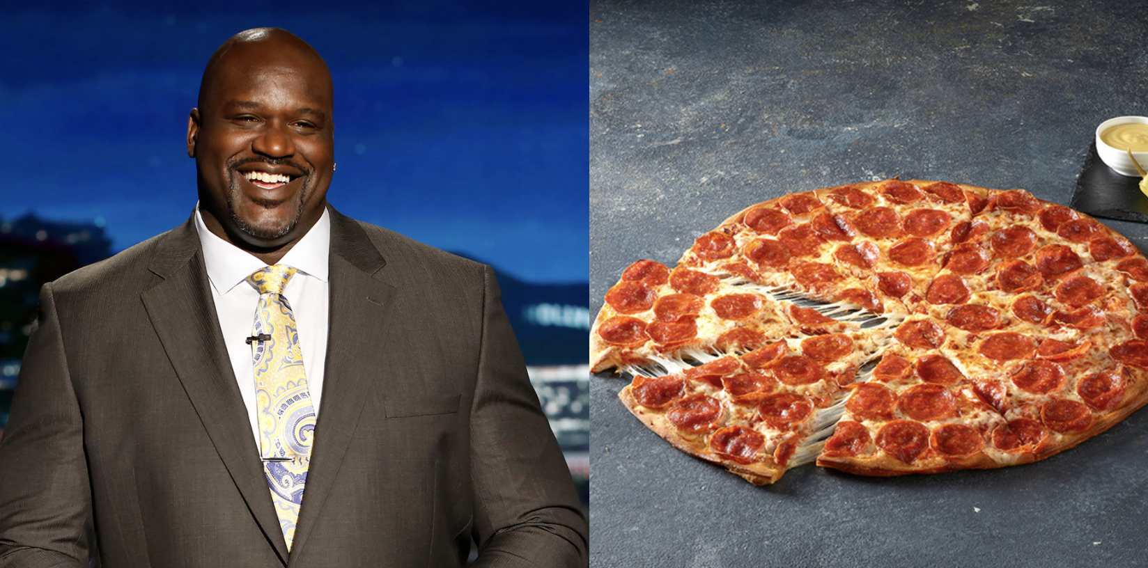 Papa Johns NCTexas on X: Extra large. Extra cheese. Extra pepperoni. Our  Shaq-A-Roni pizza is back!  / X