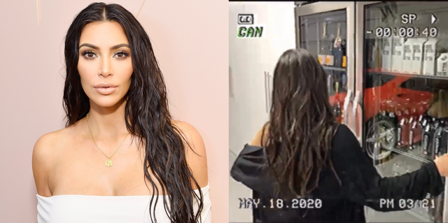 kim kardashian champagne fridge
