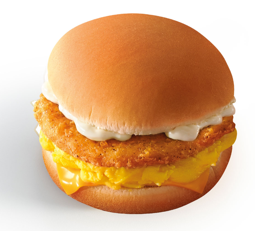 mcdonald's crispy chicken  scrambled egg sandwich