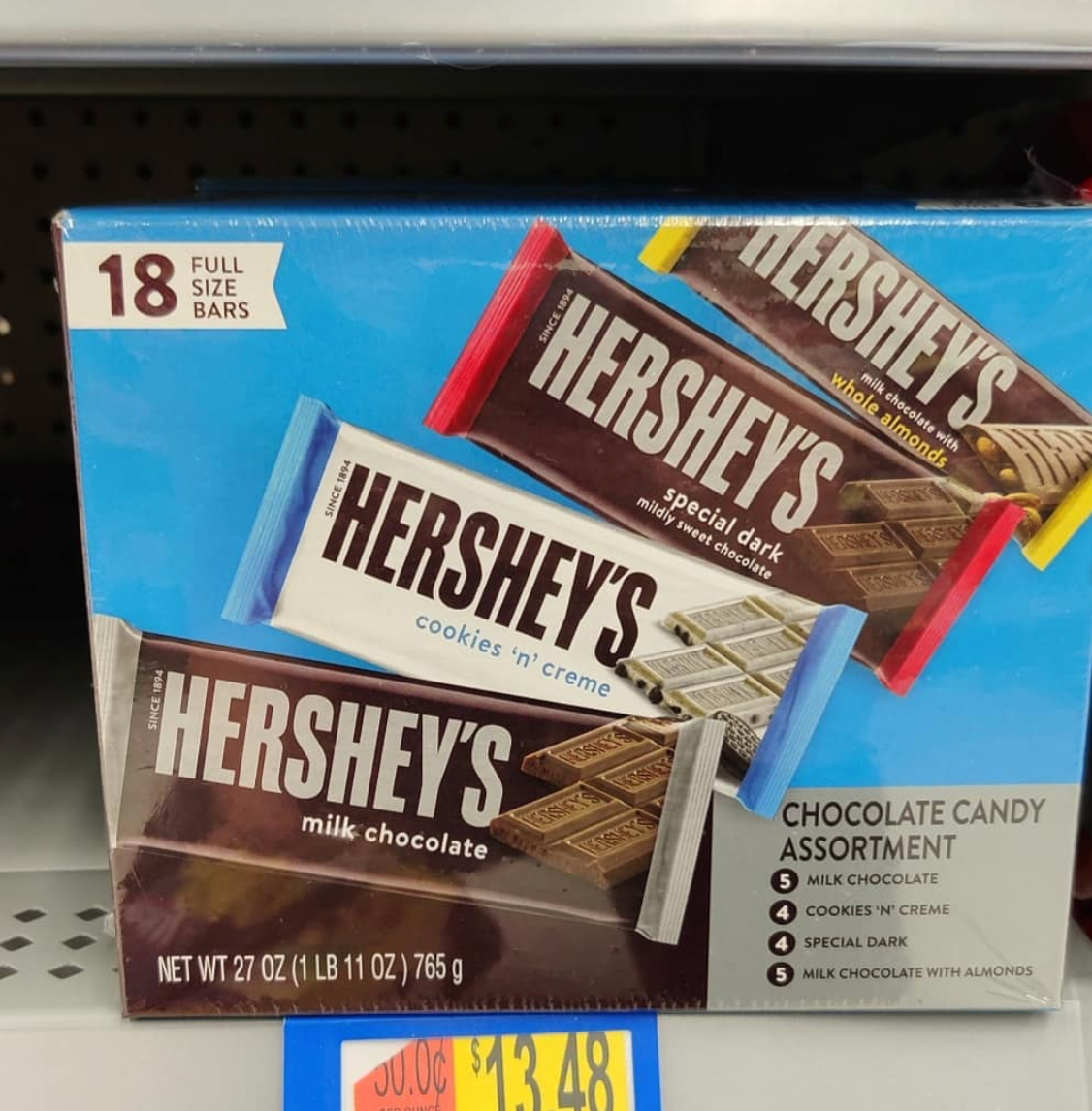 Walmart Has 18-Count Hershey's Chocolate Variety Packs