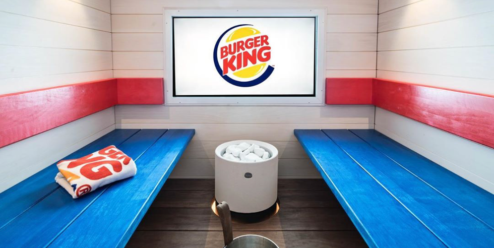 unique fast food restaurant burger king sauna finland