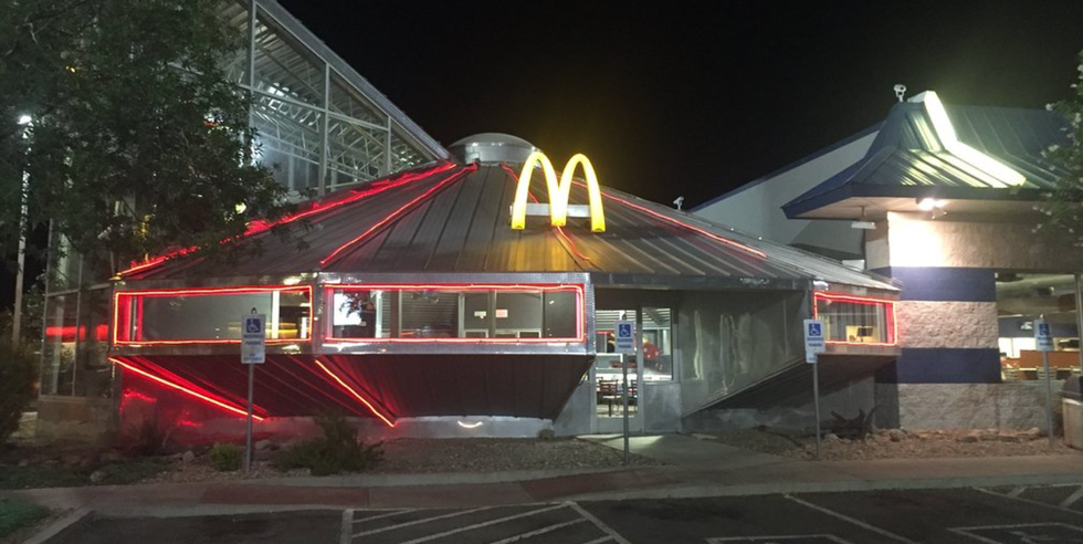 unique fast food restaurants mcdonalds ufo