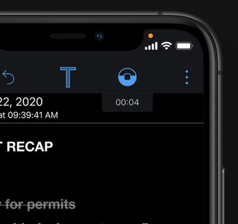 with the ios 14 update, apple users will see an indicator on the top right hand side of their screen when an app is using the microphone or camera