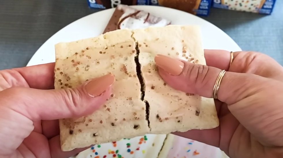 frosted chocolatey churro pop tart