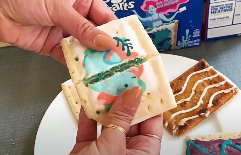 mer mazing blue raspberry pop tart