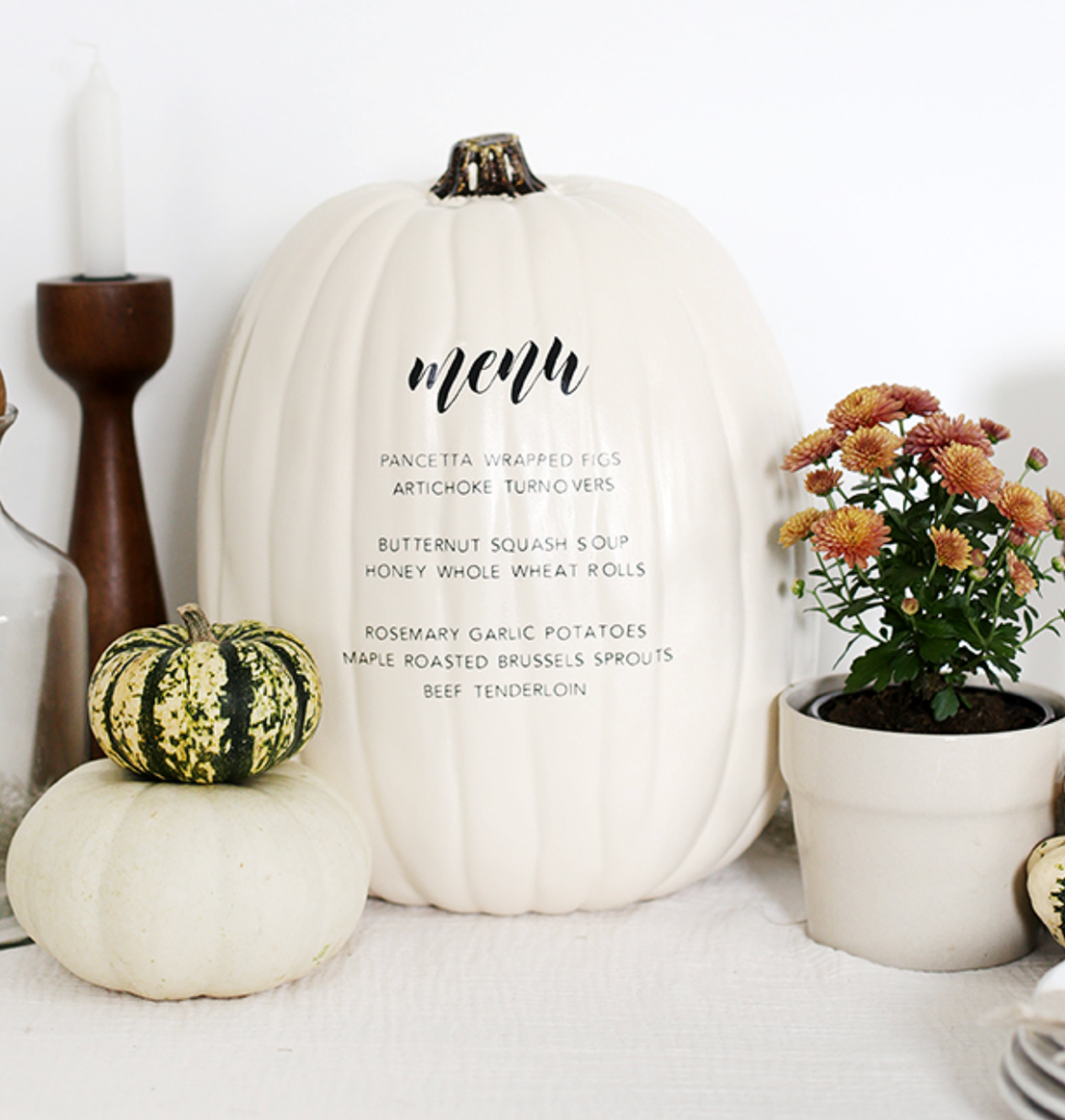 pumpkin menu the merrythought