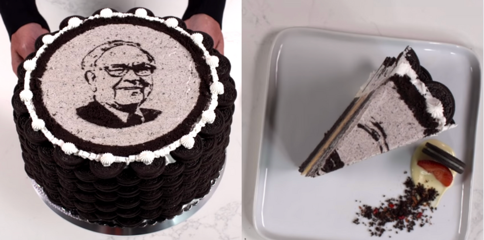 bill gates birthday cake warren buffet
