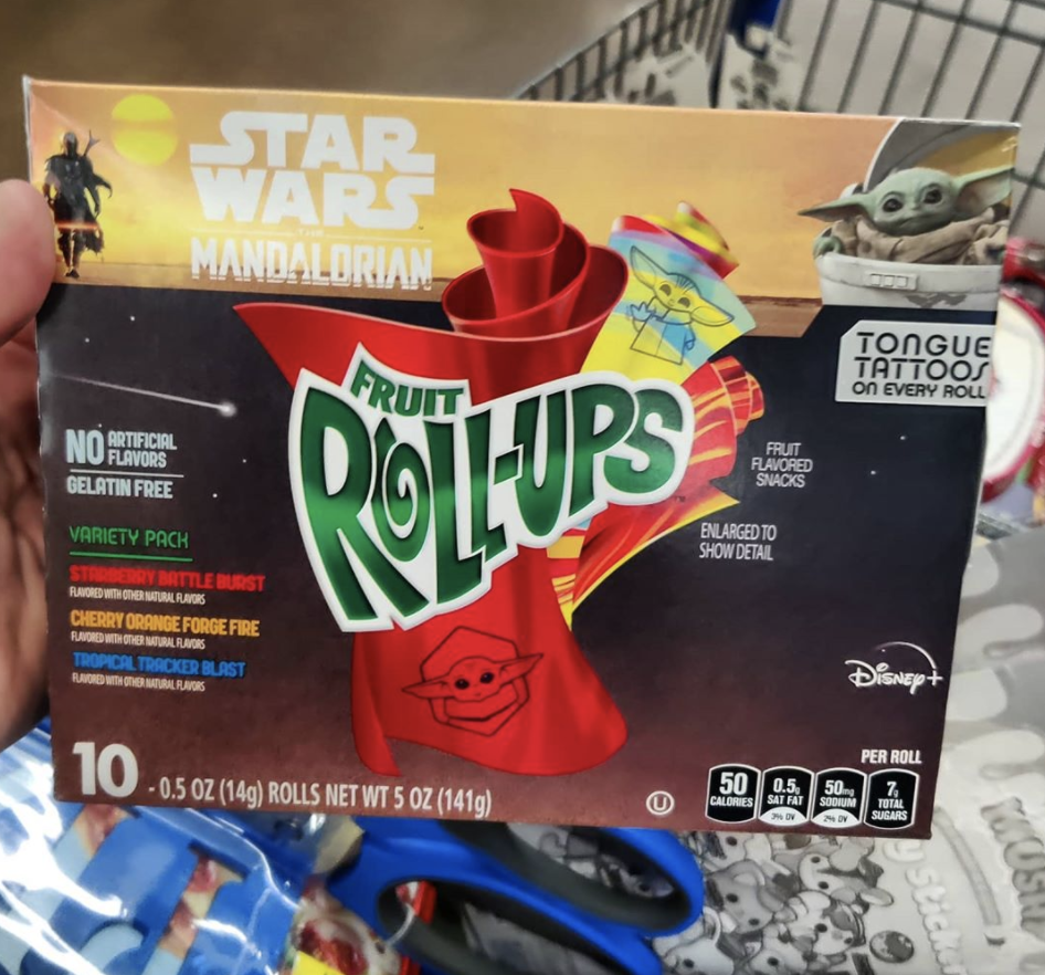 You Can Buy Fruit Roll-Ups With 'Mandalorian' Tongue Tattoos
