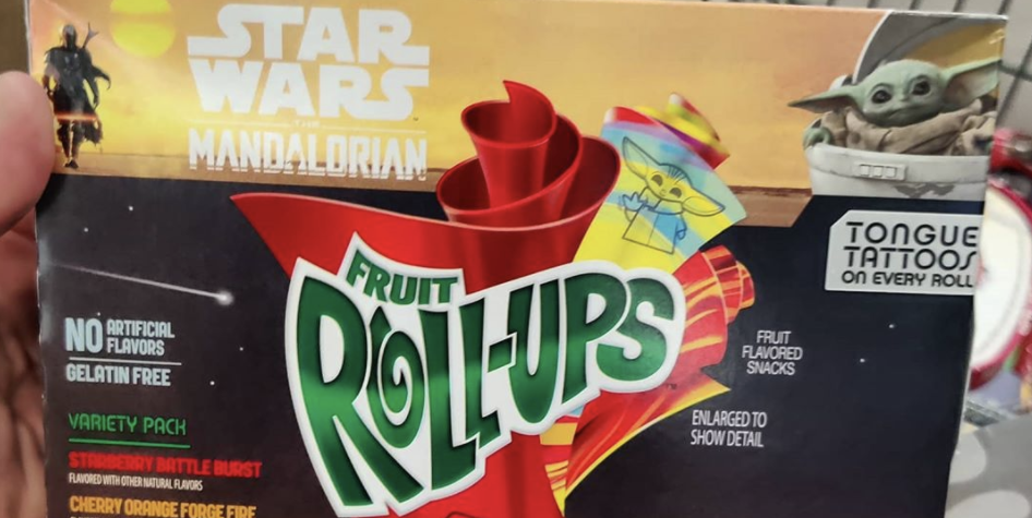 You Can Buy Fruit Roll-Ups With 'Mandalorian' Tongue Tattoos