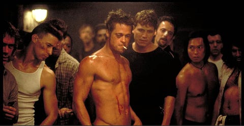 brad pitt in fight club