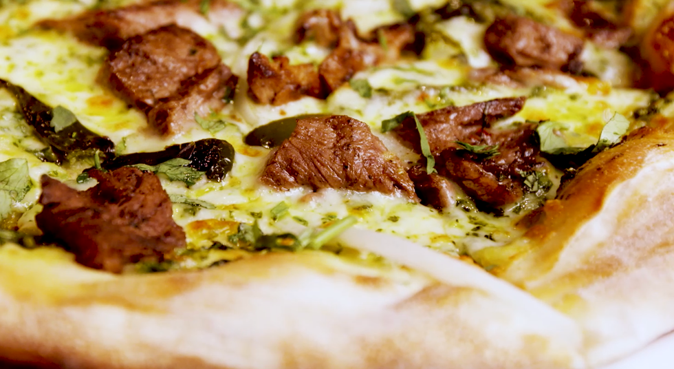 carne asada pizza