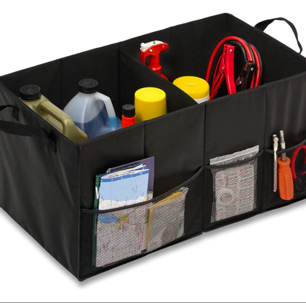 Golf Trunk Organizer 2 Layer Portable Water Resistant Golf Trunk Storage