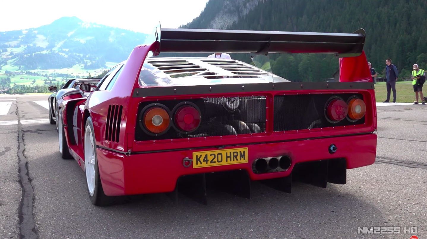 Straight-Piped Ferrari F40 LM at Full Throttle - Sound Video