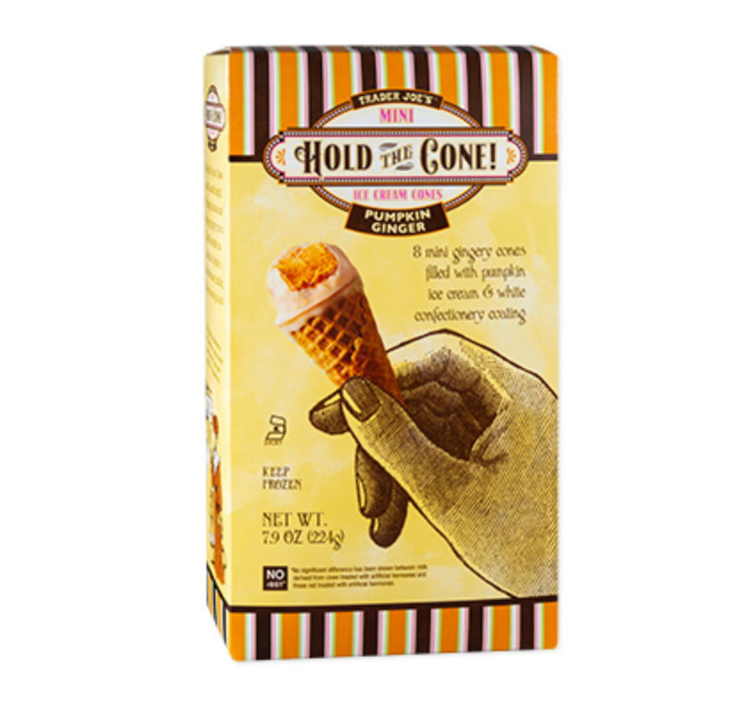 tj pumpkin hold the cone
