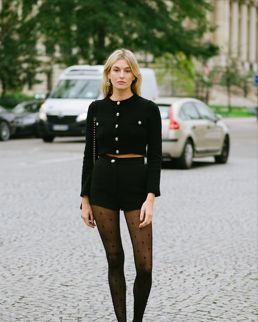 Winter outfit inspiration dress black tights