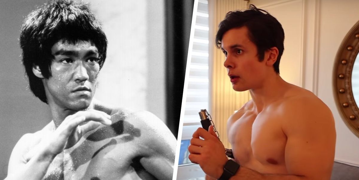 Watch a Bodybuilder Try Bruce Lee's Diet and Workout for a Day