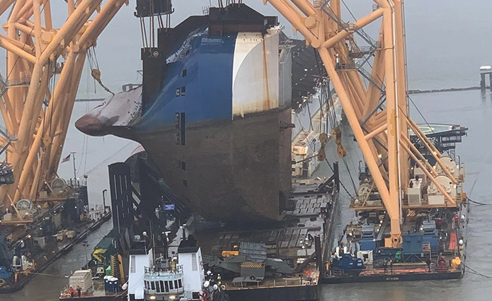 golden ray cargo ship salvage operation