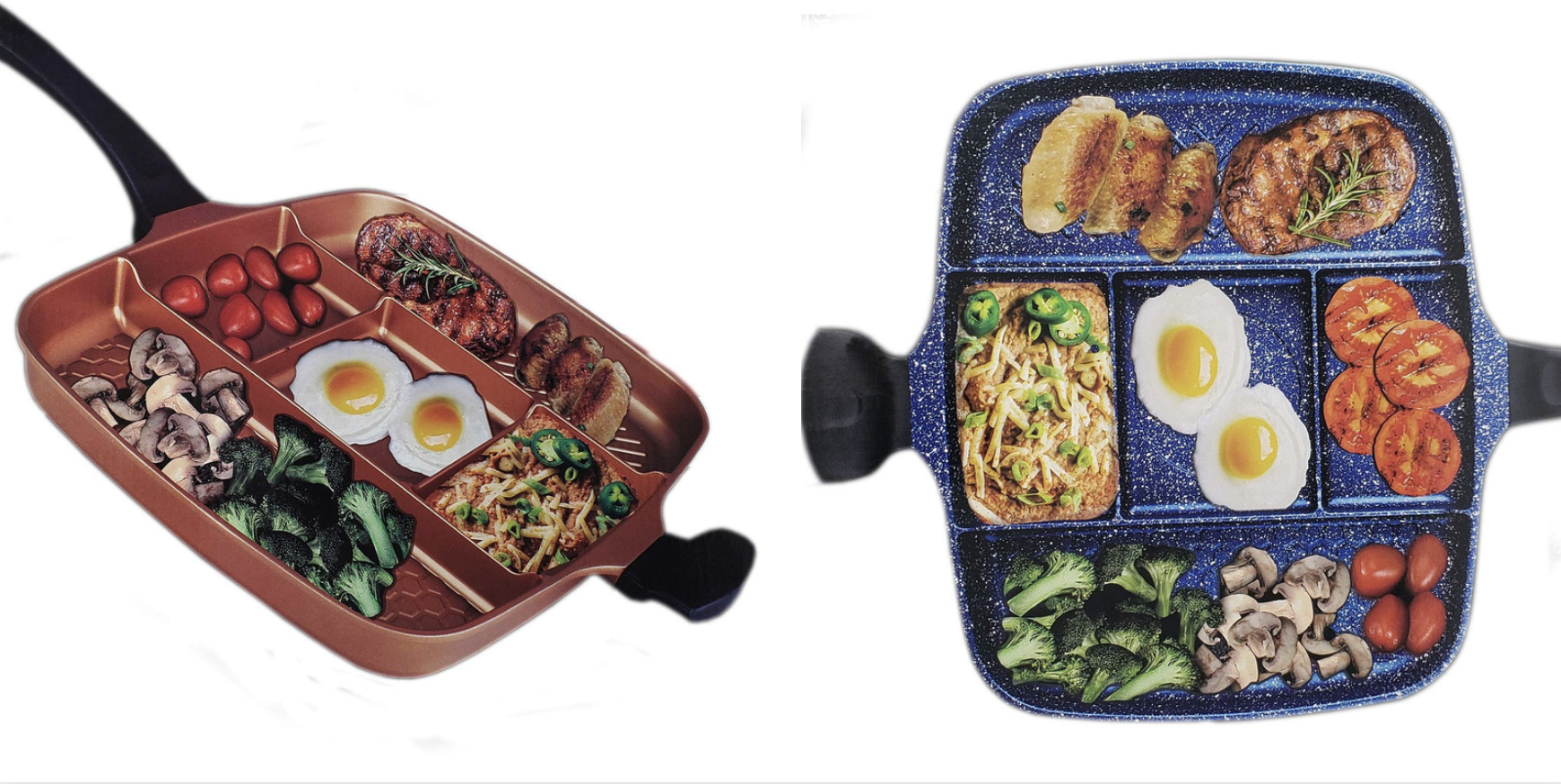 Sectioned Cooking Pan Set  Cooking pan, Cooking, Cooking gadgets