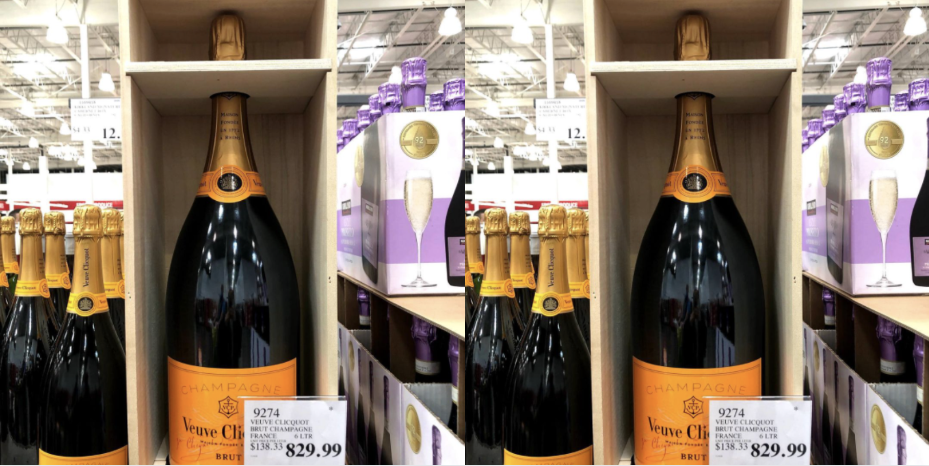 Big format bottles stand tall at Costco